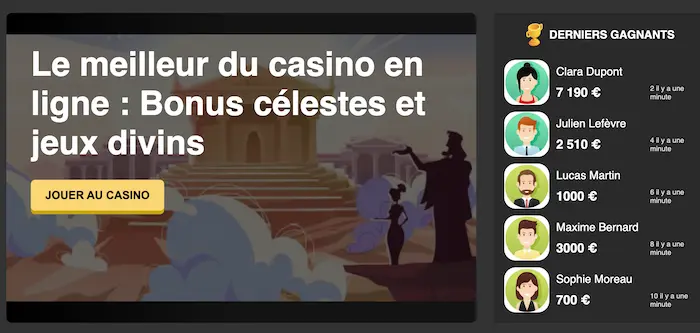 OLYMPE CASINO Home games